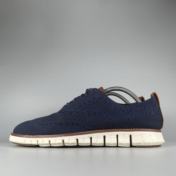 Cole Haan Zerogrand Stitchlite Men’s Size 8.5 M Marine Blue Dress Sneakers Shoes - Picture 1 of 9